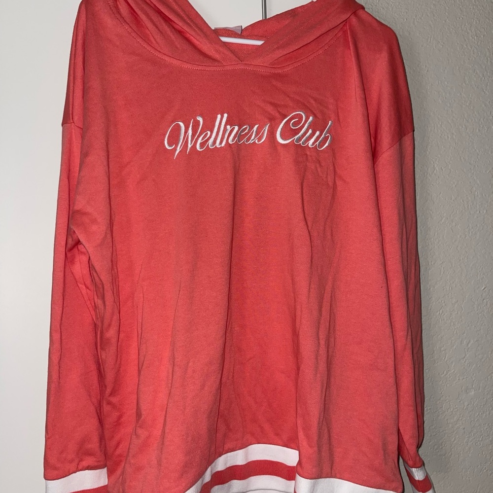 Jadelynn Brooke Pink Oversized Long Sleeve Sweatshirt